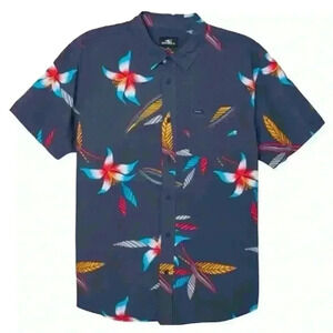 NWT O’Neill Yabro Short Sleeve Hawaiian Shirt Size Small​